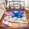 Stitch Cartoon Carpets and Rug 3D Printing Carpet Floor Mat Living Room Bedroom Large Area Soft Carpet-JM012