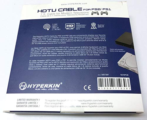 PS1/2 (PlayStation) HDMI output cable
