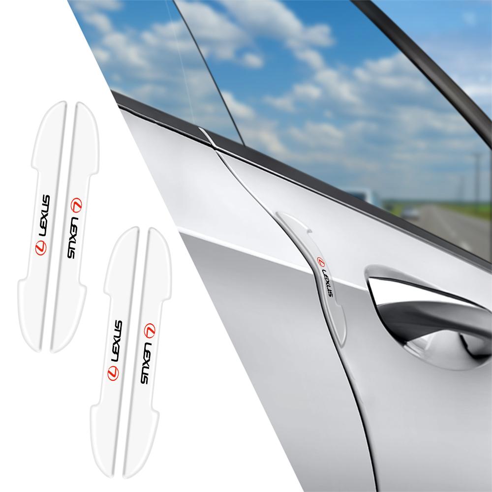 FIWB3 4pcs Transparent Car Bumper Anti-collision Strips Door Protector Stickers For Lexus CT200h F sport IS RX NX GS ES LS LC RC GC UX