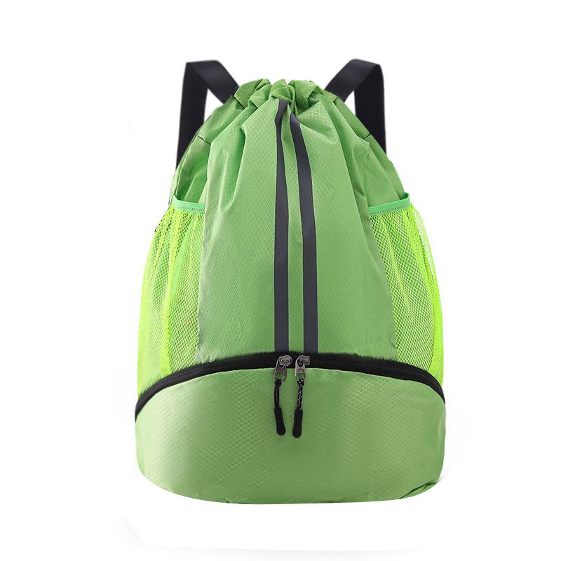 Bolsa con cordón deportiva con compartimentos húmedos y secos para Baloncesto, Fútbol, Natación - Mochila ligera unisex