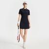 Fila Tennis Series Casual Sports Simple Versatile Basic Polo Collar Fitted Short Sleeve Dress Women Dresses Dark-Blue A11W523325F-NV