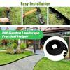 5M Fixed Garden Barrier Lawn Grass Plastic Edging Border Landscape Edging Garden Edge Kit With 15 Anchoring Spikes Easy Install