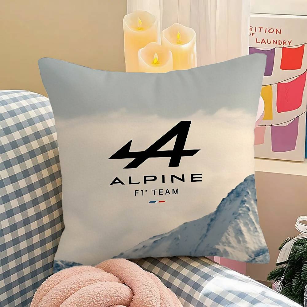 R-AlpineS Team Cool Pillow Case Cushion Cover Soft Cute Throw Pillow Case For Car Sofa Pillowcase Polyester With
