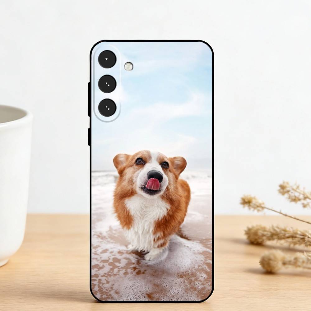 C-Corgi D-Dog    Phone Case For Samsung Galaxy A73,A72,A71,A70,A53,A52,A51,Others Soft Black Cover