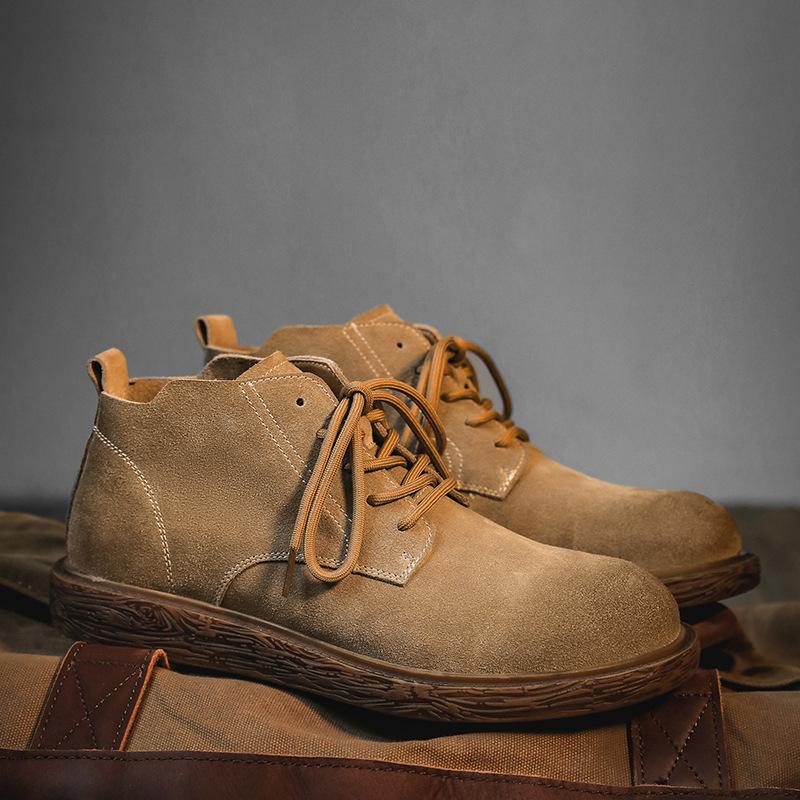 Fashion Fashionable Breathable Retro British Style Workwear Boots Warm Men's Snow Boots