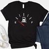 Unisex Heavy Cotton Tee Patience Cotton TShirt Ironic Running on Empty Gas Gauge Tee Funny Psychology Unisextal Health Gif
