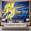 Custom Name Text Tapestry Cristiano Ronaldo Personalized Polyester Wall Tapestry For Bedroom And Room
