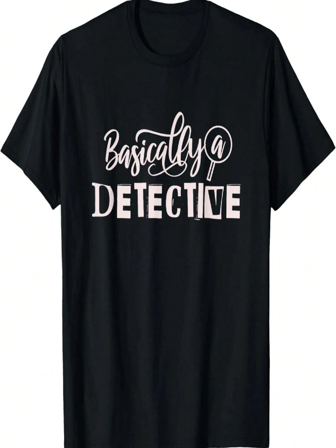 Funny True Crime Women s Basically A Detective T-Shirt S разноцветный