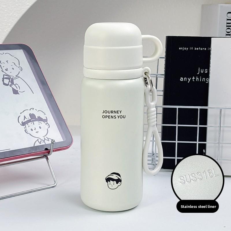 Modern Stainless Steel Insulated Tea Cup With Ceramic Inner For Office And Travel Use