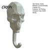 Personalized Wall Pendant 2Pcs 3D Printed Skull Hook, Gothic Dark Mounted Hanger, Geometric Halloween Hanger Towel Key Hat Storage Hook for