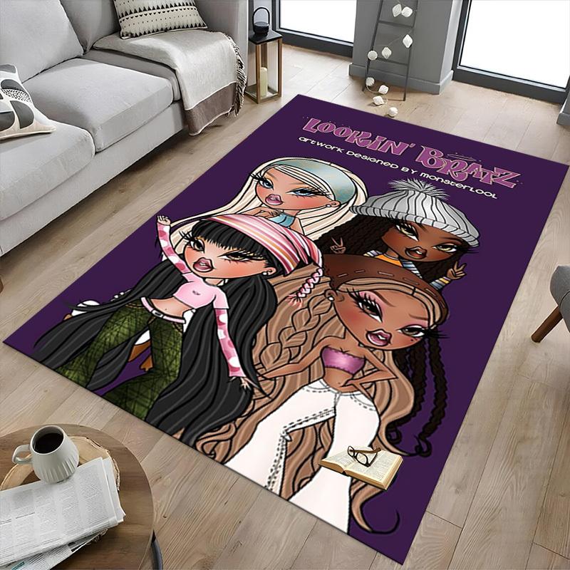 1pc Lookin' Bratz Monsterlool Carpet Anti Slip Polyester Floor Mat for office,Bedroom