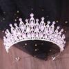 DIEZI 10 Colori Moda Lusso Tiara di Cristallo Per Donne Ragazze Matrimonio Festa Barocca Elegante Sposa Corona Capelli Accessori