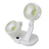 Car Dual Head Air Circulator Fan USB Powered Dashboard Cooling Air Circulator Fan Electric Car