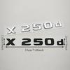 3D ABS Car Letters Rear Trunk Badge Logo X250d X350d Emblem Decals For Mercedes Benz Pickup Truck X250d X350d Tail Accessories JZX4
