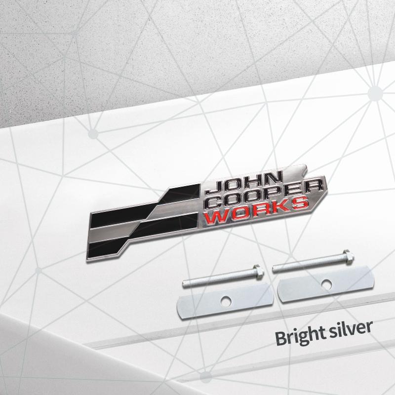 3D Auto Metal 2025 JCW Grille Badge Car Rear Trunk Emblem Sticker Decor For Cooper S F66 F65 F67 Aceman Clubman U25 J01 J05