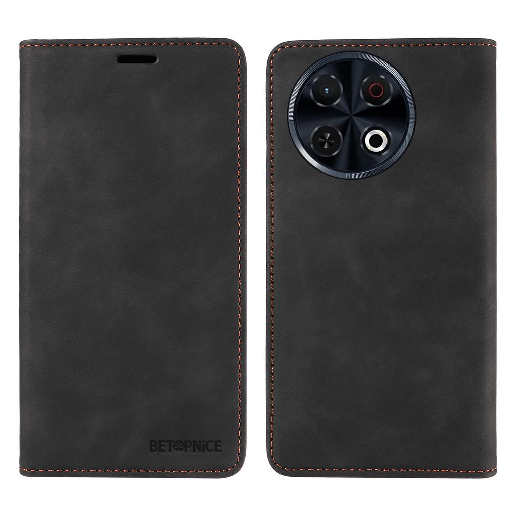 BETOPNICE 003 For TECNO Spark 30 Pro 4G Wallet Case Leather Phone Cover with Stand