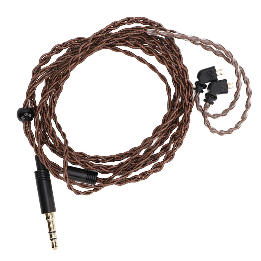 2 Pin 0.78mm Earphone Cable Clear Sound Tangle Free 3.5mm Plug Earbuds Upgrade Cable for KZ AS12 AS16 ZSX ZSN ZS10 Pro