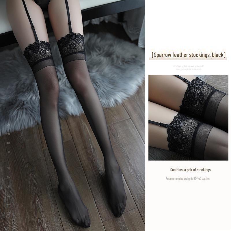 

Силиконовые чулки Manyan Lace Perspective Peacock Edge WZ7082 One Size