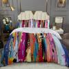 Farbklecks-Muster 3D-gedrucktes Bettbezug-Set Mode Abstrakte Kunst Luxuriöser Stil Steppdeckenbezug-Set Weiches Bequemes Bettwäsche-Set