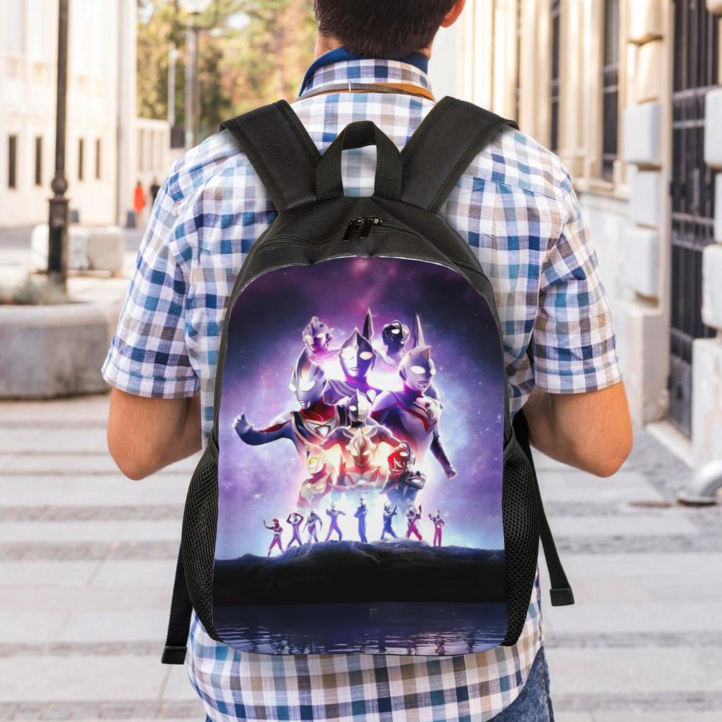 Ultramans Backpacks for Men Women Waterproof School College Anime Bag Print Bookbags