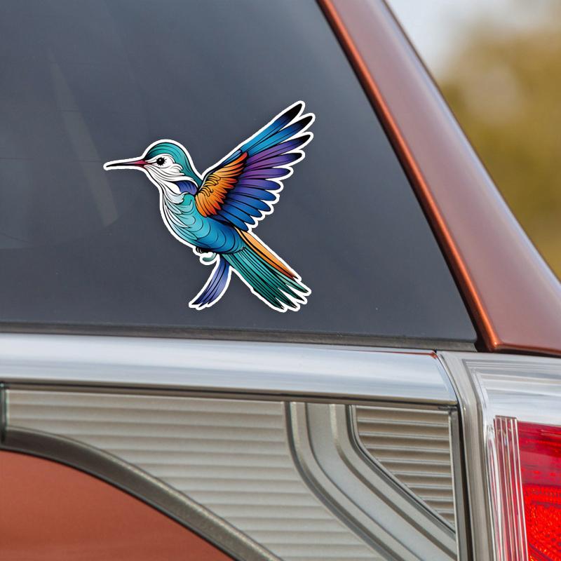 JT119#14x14cm Creative Colorful Bird Stickers, Car Stickers, Motorcycle Stickers, Notebook Stickers, Refrigerator Stickers