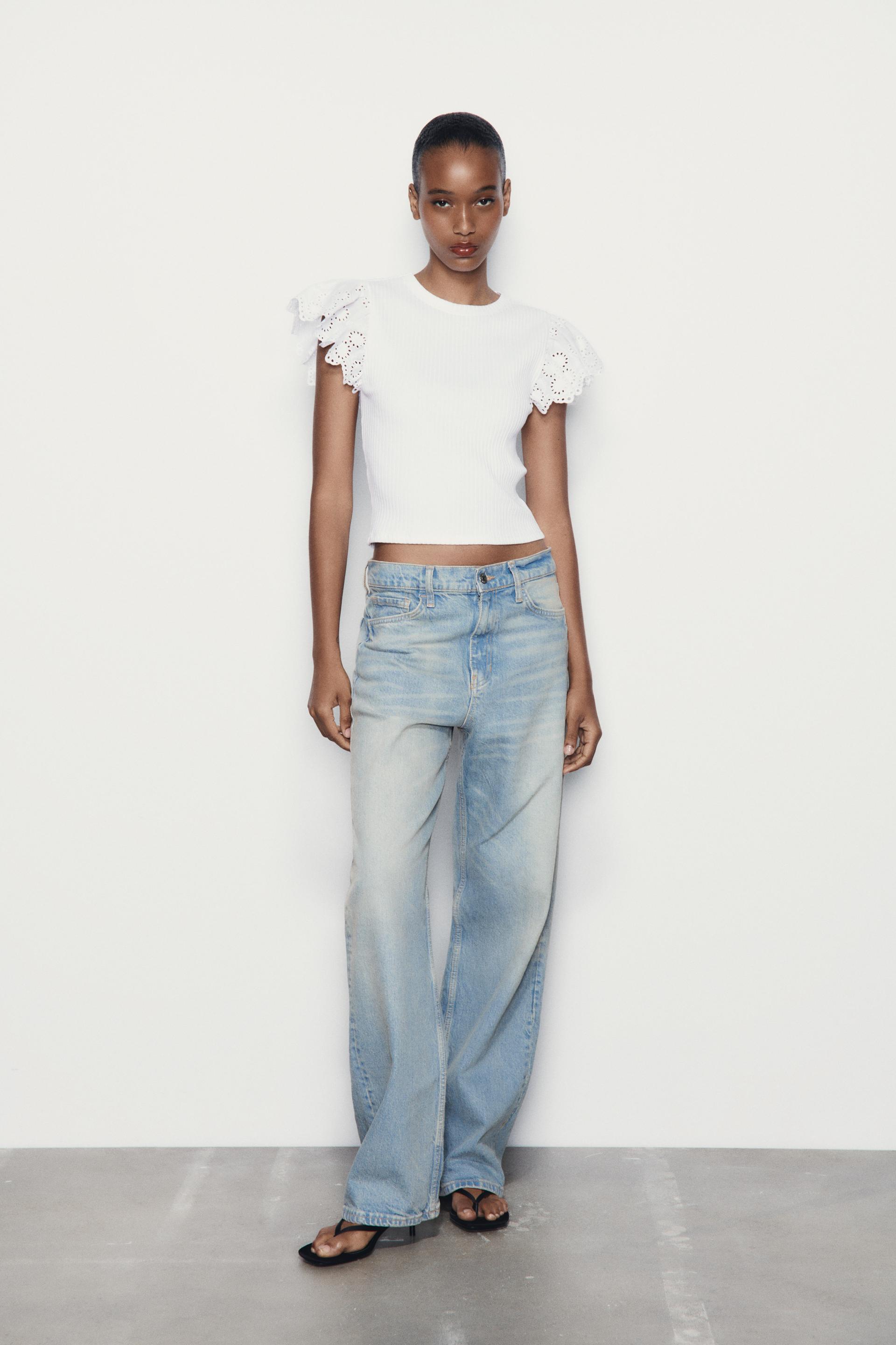 

ТОП В РЕБРУСКУ С РЮШАМИ, СВЯЗАННЫМИ КРЮЧКОМ