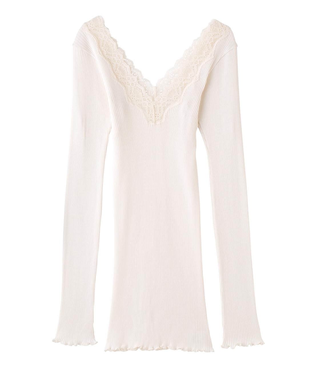 

Хлопковая рубашка с длинным рукавом Peach John с удобными подмышками для регулирования температуры и температуры Органические размеры 100% Мягкая, Меняется, слоновая кость