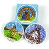 A 78Pcs Round Tarot Cards Deck Playing English Version Predictive Divination Board Game Card Gifts Family Gathering Cards Game