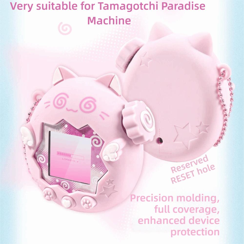 With a Knob Cover Protective Shell for Tamagotchi Paradise Electronic Pets Game Toys