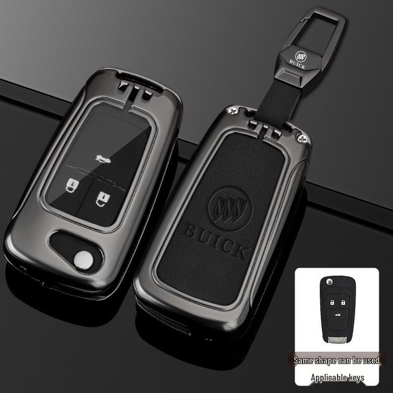 23 Buick Key Case for Regal, LaCrosse, GL8, Envision, and Enclave - Full Cover Key Bag with Buckle