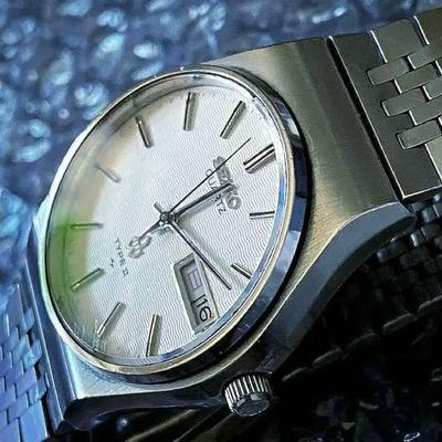 Použité SEIKO TYPEII Vlněný ciferník Vyrobeno v roce 1977 Plně originální