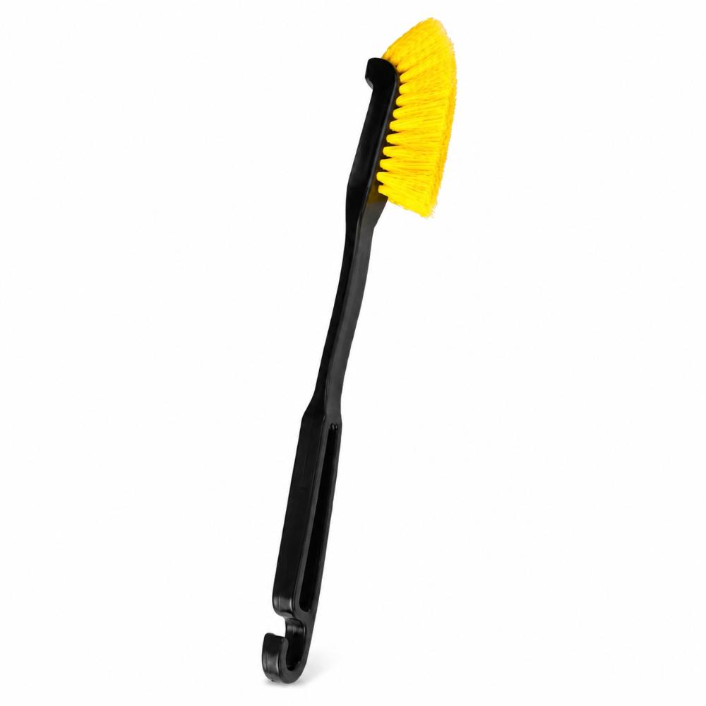 

Flexible Head Rim Detailing Brush Curved Design Household Crevice Brush Home Bathroom Corner чёрный