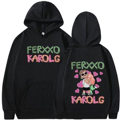 Karol G Feid Ferxxo Grafické Mikiny Pánské Dámské Oblečení Móda Estetické Vintage Mikiny Ležérní Oversized Pulovr Streetwear