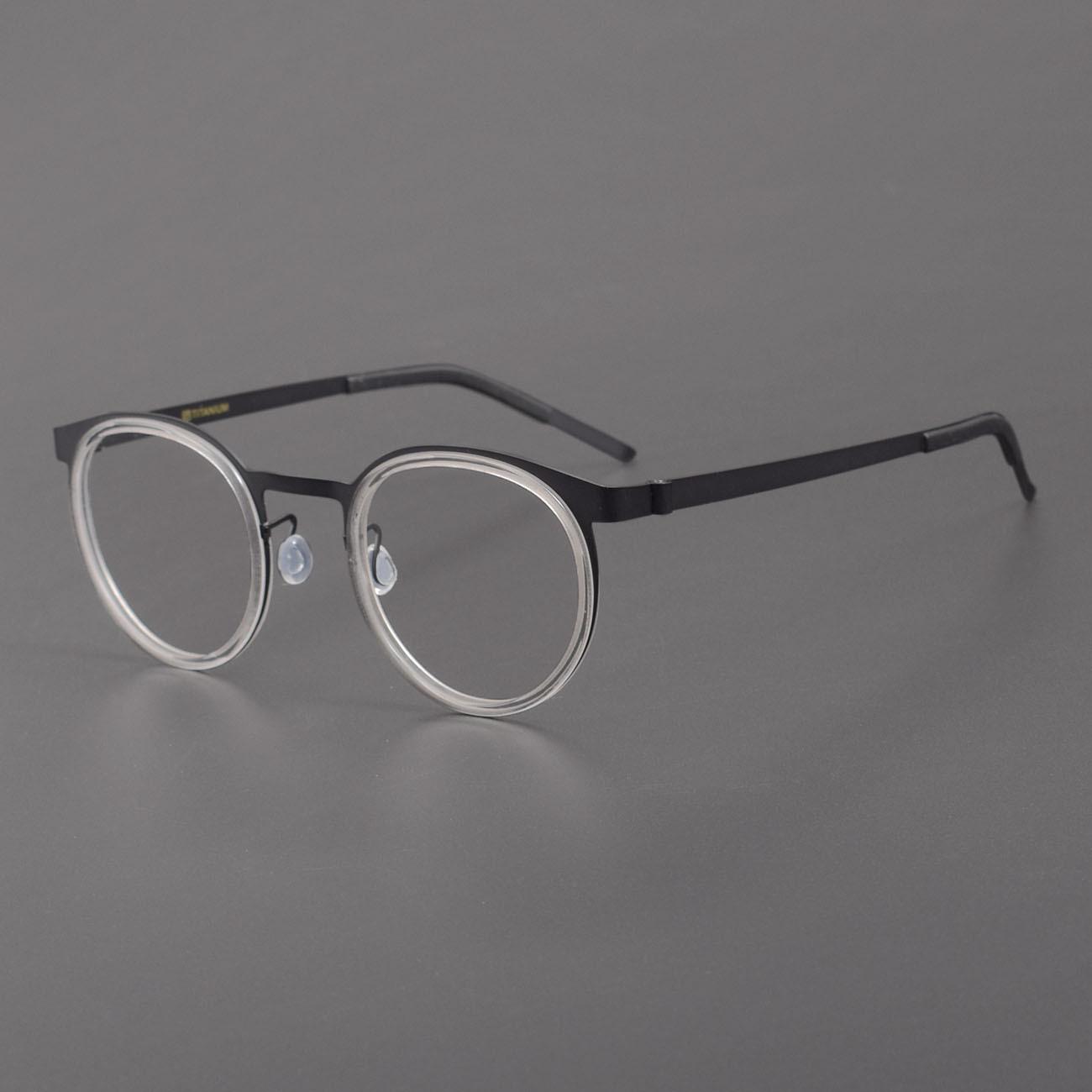 

Сверхлегкие безвинтовые очки Linde Retro Round 9704 — совместимы с линзами по рецепту белый