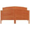 Vidaxl Bed Frame Without Mattress, Waxed Brown, 120X200 Cm, Solid Pine
