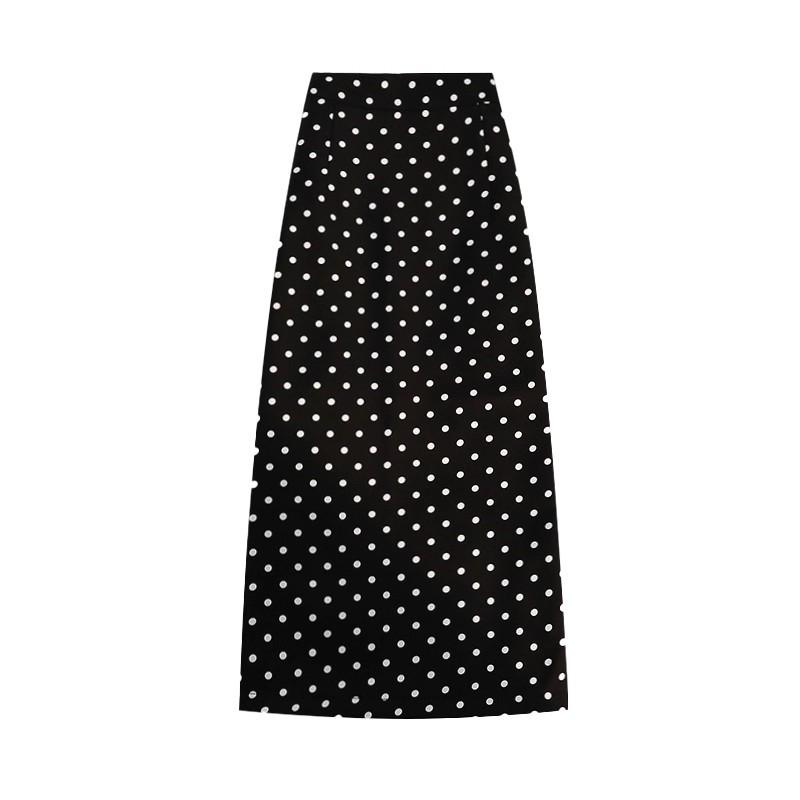 Polka Dot High-Waisted A-Line Skirt - Trendy Women's Mid-Length Autumn/Winter 2025 Collection