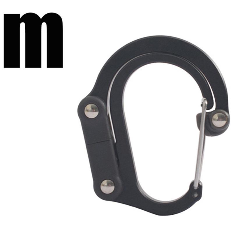 Mehrzweck-Outdoor-D-förmiger Karabiner-Schlüsselanhängerhaken