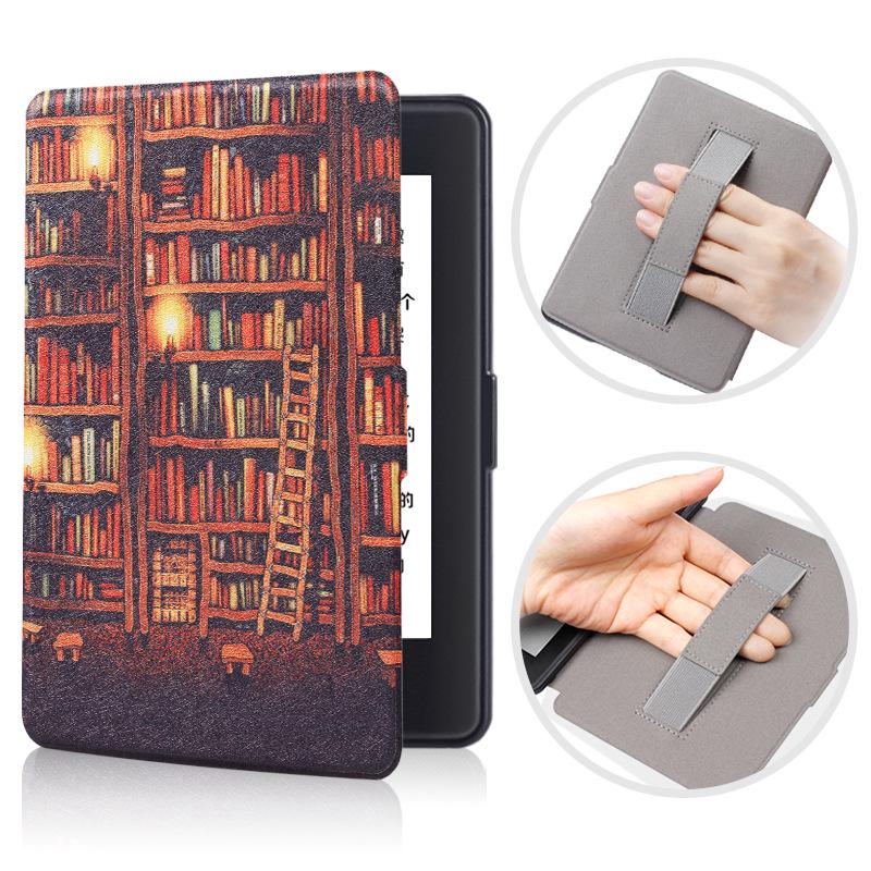 Handheld Protective Case for Kindle Paperwhite 3/2 – Slim Painted Shell with Hand Holder