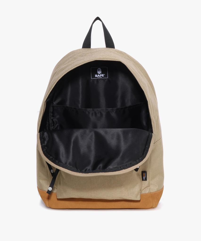 Bape Ape Head Patch Cordura Daypack (M) Beige