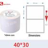 CT Coated Paper Thermal Transfer Barcode Labels
