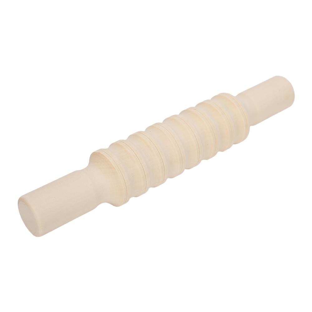 Rolling Stick Modeling Roller Pottery Tools Solid Wood Sculpture Kit Polished Craft CollectionStripe Type