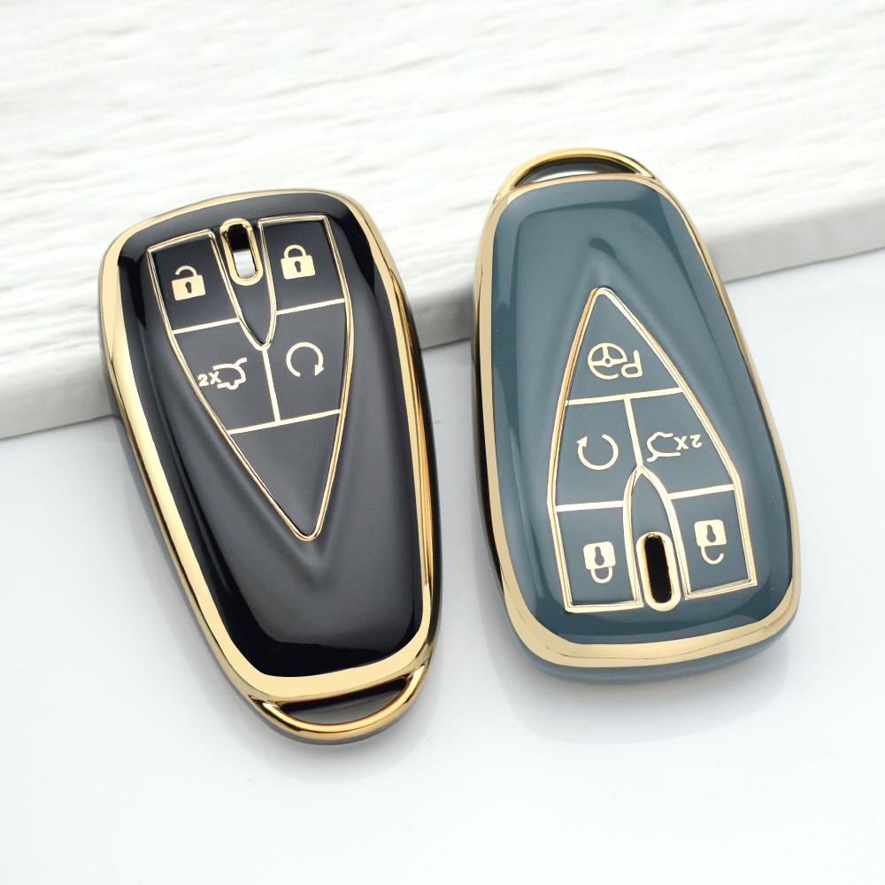 4/5 Buttons Car Key Case For Changan Cs75 Plus Cs55 Plus Cs35 Plus Unit Unik Oshan X7 X5 Tpu Anti-Scratch Key Cover Keychain