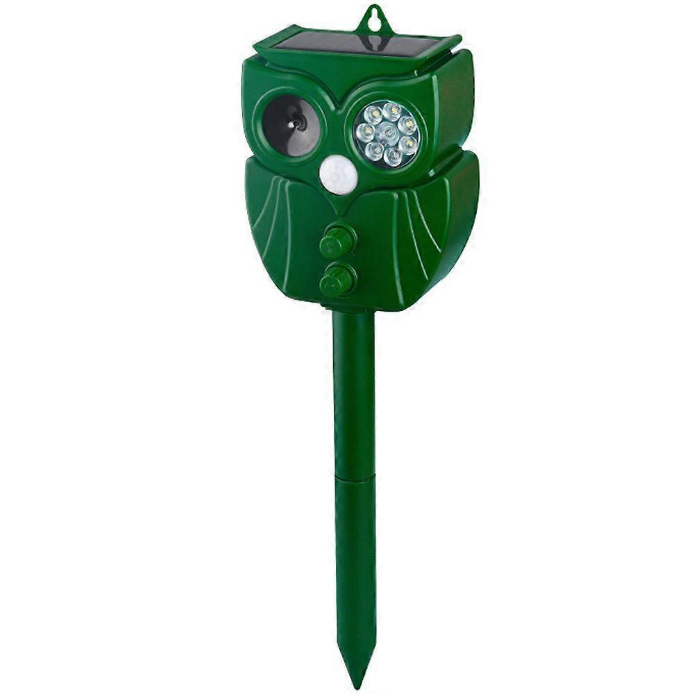 Solar Animal Repeller, Outdoor Ultrasonic Repellent Devices, Waterproof Deterrent for Yard, Repel Raccoon Skunk Out of Garden