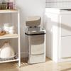 30L Trash Can with Sensor for Automatic Opening and Closing, 33x25x57.5 cm, Silver