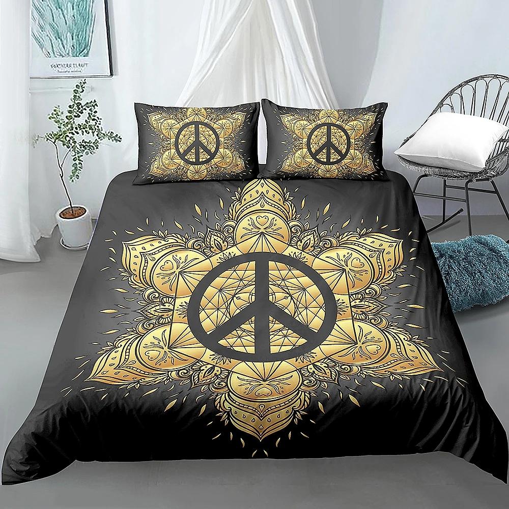 Boho Pościel Mandala Poszewka na Kołdrę Luksusowa Miękka Pokrowiec na Kołdrę Rozmiar Queen 2/3 Sztuki Styl Boho Kwiatowa Pościel Pokrowiec Tekstylia Domowe