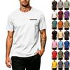 Men's Casual Short Sleeve T-Shirt with Pocket Lightweight Breathable Athletic Running Top for Outdoor Sports Gym Training