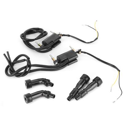 2pcs Bobines d'allumage 4pcs Capuchons 3341045012 Convient pour Suzuki GS550 GS750 GS850 GS1000