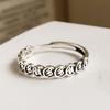 Silver Stunning S925 Cat Ring For Women Featuring A Modern Geometric Shape And Size Adjustable