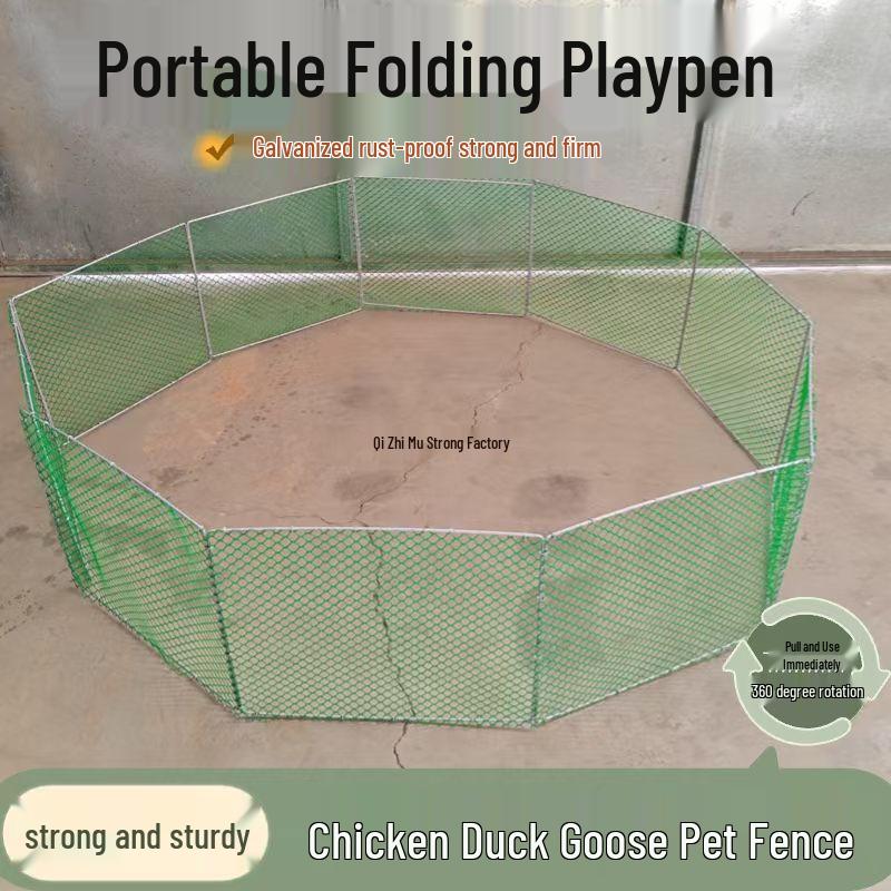 Foldable Chicken and Duck Fence for Coop and Vaccination