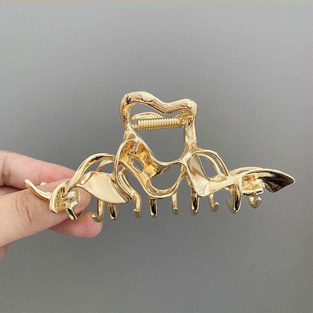 High-End Metal Butterfly Hair Clip for Women - Large, Elegant 2024 Style Shark Clip